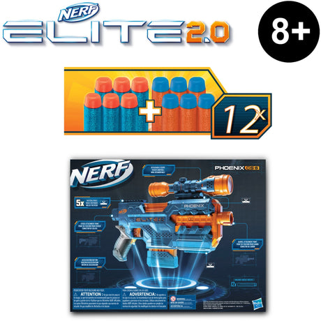 Hasbro Nerf Elite 2.0 Phoenix CS-6 Pistolet Nerf