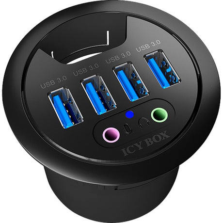 Boîte glacée ib-hub1403a hub usb (noir)