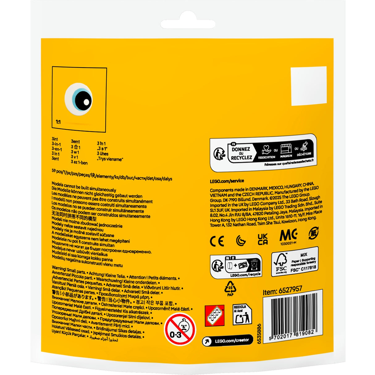 Lego 30688 sac créateur toucan tropical
