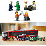 Lego city 60445 camion f1 avec voitures rb20 et amr24 f1