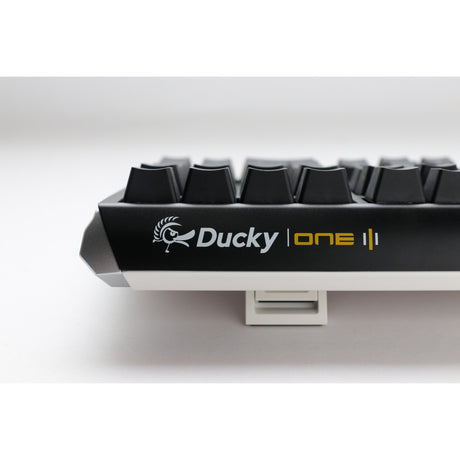 Clavier mécanique RVB classique Ducky One 3 (noir, disposition américaine (qwerty), marron cerise mx, 100 %, LED RVB, pbt double-shot, remplaçable à chaud, mécanique charlatan)