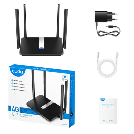 Routeur Cudy ac1200 wi-fi mesh 4g lte cat4