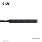 Club 3D Hub USB-C vers triple DisplayPort MST (noir, 4K60 Hz)