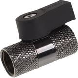 Alphacool robinet à tournant sphérique 2 voies g1 4 pièce de robinet en nickel (noir)
