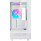 Boîtier mini tour Silverstone lucid 04 (blanc | 2x USB-A | 1x USB-C | RVB | verre trempé)