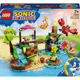 Lego Sonic le hérisson - Jouet de construction de l'île du refuge pour animaux d'Amy (76992)