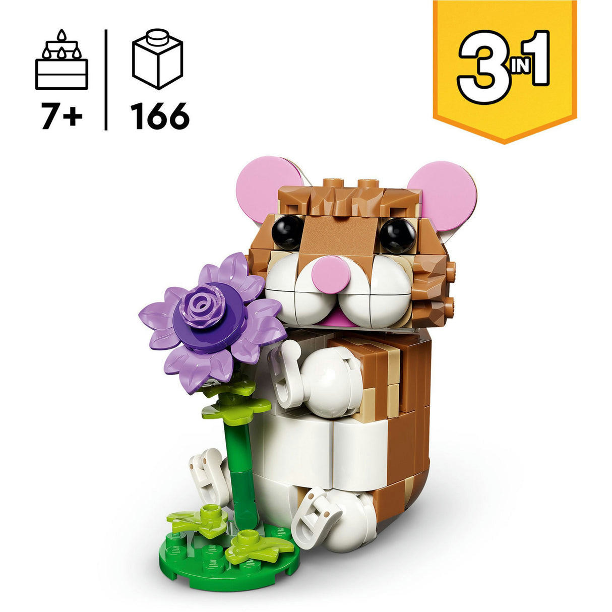 Lego Creator 31376 hamster mignon avec fleur