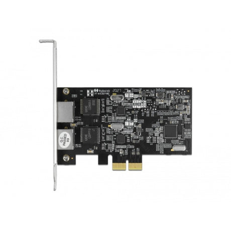 Delock Carte PCI Express x2 vers 2x adaptateur réseau RJ45 2,5 Gigabit Lan RTL8125