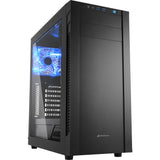 Boîtier tour midi Sharkoon s25-w (noir | 2x USB-A | fenêtre)