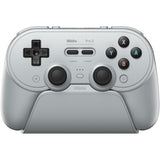 8bitdo pro 3 bluetooth gamepad (grijs zwart, switch 1 2, pc, android, 2.4 ghz bluetooth usb)