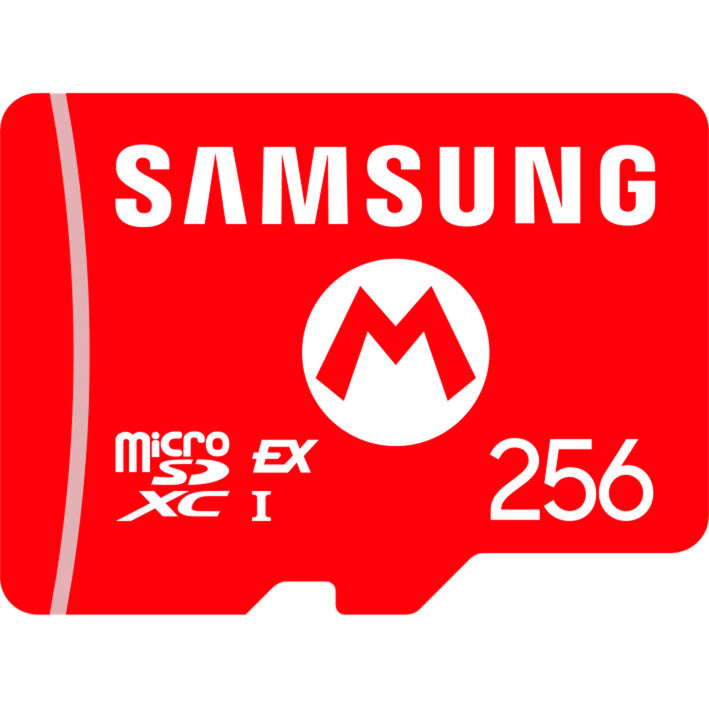 Carte mémoire microSD Express Samsung Nintendo Switch 2 de 256 Go (au design Mario)
