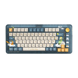 Clavier mécanique sans fil Iqunix zx75 sky meet (bleu, disposition américaine (qwerty), rouge gateron, 75 %, LED RVB, remplaçable à chaud, pbt double prise, 2,4 GHz | Bluetooth 5.1 | USB-C)