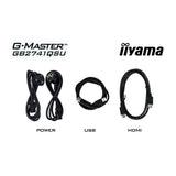 Moniteur de jeu Iiyama G-Master Black Hawk GB2741QSU-B1 27 (noir, HDMI, DisplayPort, 2x USB-A, USB-B, 144 Hz)