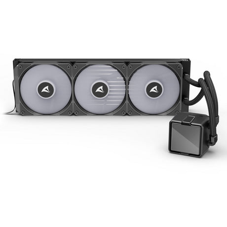 Refroidissement par eau Sharkoon s100 argb (noir, connecteur de ventilateur PWM à 4 broches)