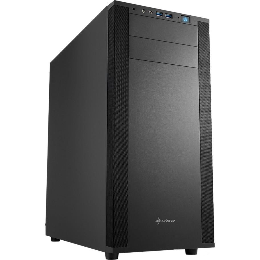Boîtier tour midi Sharkoon m25-v (noir | 2x USB-A)