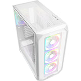 Boîtier tour midi Sharkoon ak5g rgb (blanc | 2x usb-a | 1x usb-c | rgb | verre trempé)