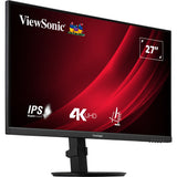 Moniteur Viewsonic vg2708-4k 27 (noir (mat), 2x HDMI, 1x port d'affichage)