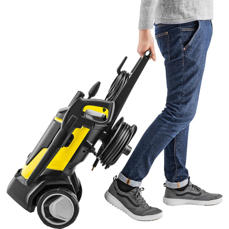 Nettoyeur haute pression Kärcher k 7 wcm premium (jaune noir, avec nettoyeur haute pression et enrouleur de tuyau)