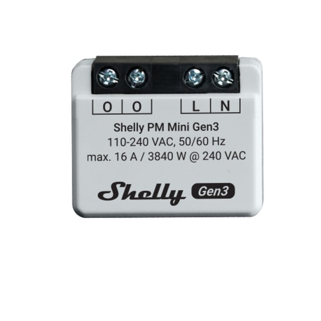 Appareil de mesure Shelly pm mini gen3 (bluetooth 4.2, wi-fi)