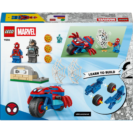 Lego Marvel 11206 Spidey sur sa moto contre rhinocéros