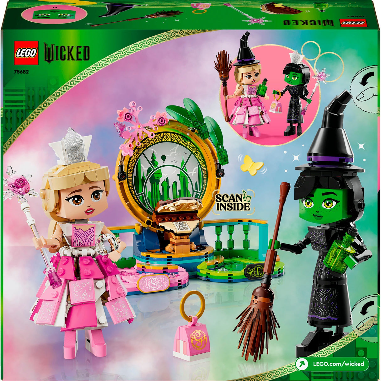 Lego 75682 figurines méchantes Elphaba et Glinda