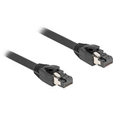 Delock câble réseau s ftp, rj-45 avec cat.8.1 (noir, 0,25 mètres)