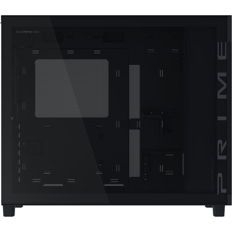 Asus prime ap303 - tempered glass panel midi tower behuizing (zwart | 2x usb-a | 1x usb-c | tempered glass)