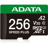 Carte mémoire Adata speed plus microSDXC 256 Go (uhs-i u3, classe 10, v30, a2)