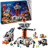 Lego City - Jouet de construction base spatiale et rampe de lancement de fusée (60434)