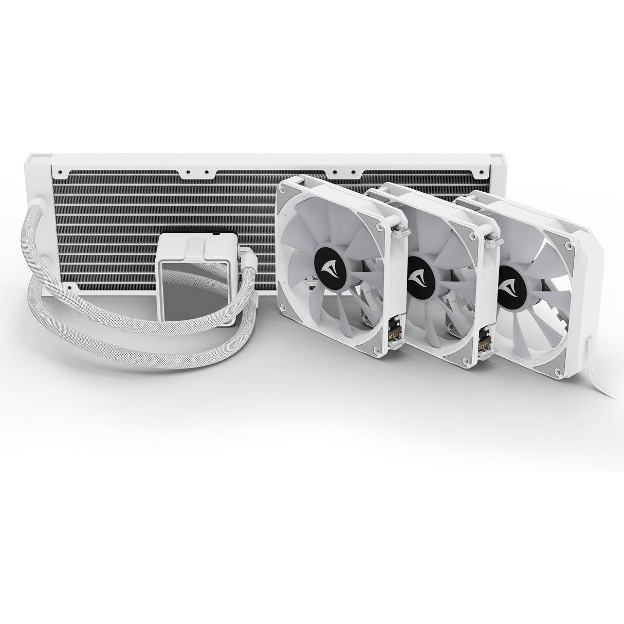 Refroidissement par eau Sharkoon s100 argb (blanc, connecteur de ventilateur PWM à 4 broches)