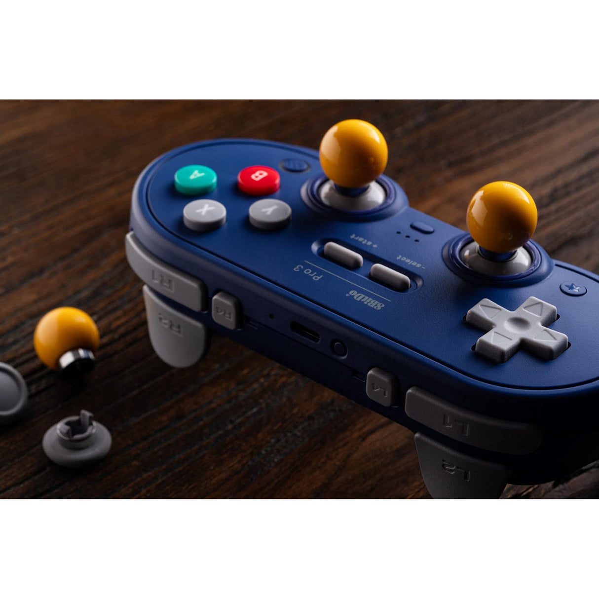 Manette de jeu Bluetooth 8bitdo pro 3 (violet blanc, commutateur 1 2, PC, Android, USB Bluetooth 2,4 GHz)