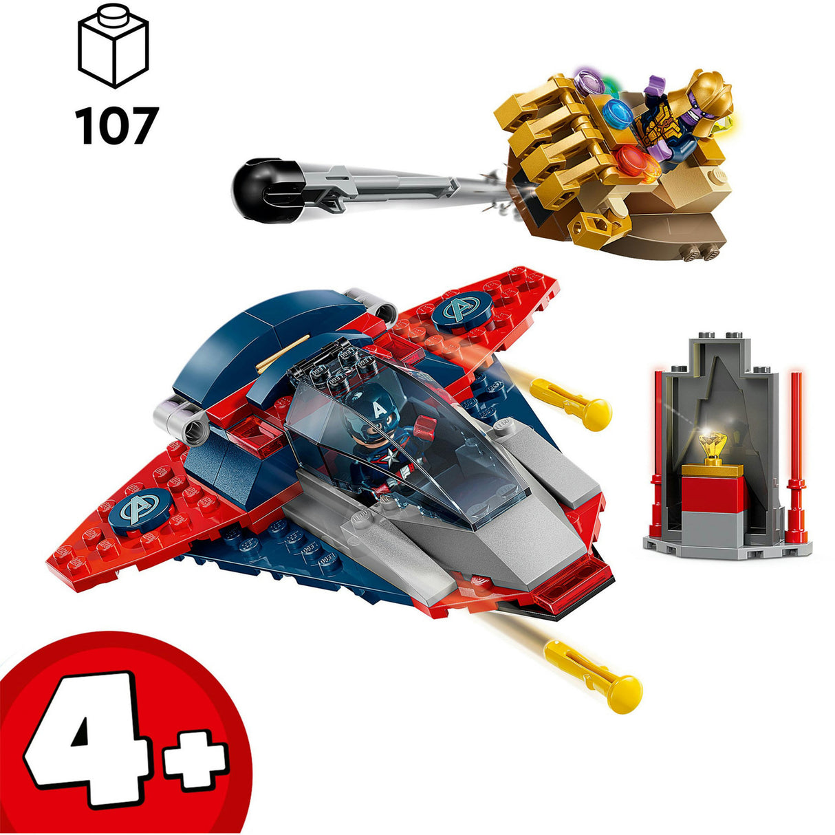 LEGO Super Heroes Marvel 76319 Captain America contre Thanos