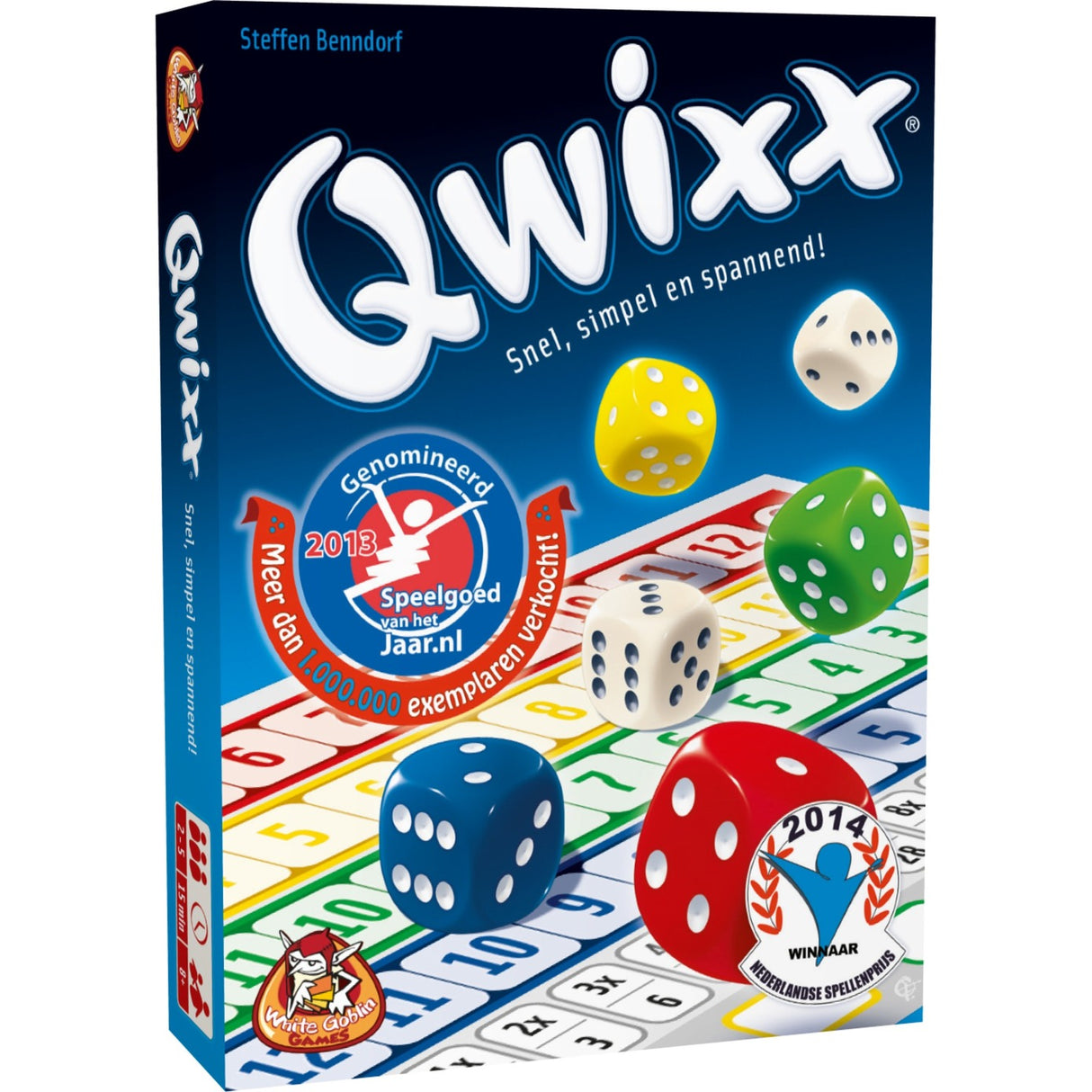 White goblin games jeu de dés qwixx (néerlandais, 2 - 5 joueurs, 15 minutes, à partir de 8 ans)