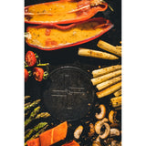 Plaque plancha Le Moulin à Vent (noire, 75 cm)