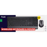 Trust trezo confort ensemble clavier et souris sans fil ensemble de bureau (noir, disposition américaine (qwerty), 100%)