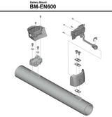 Support de batterie Shimano steps bm-en600 pour tube diagonal