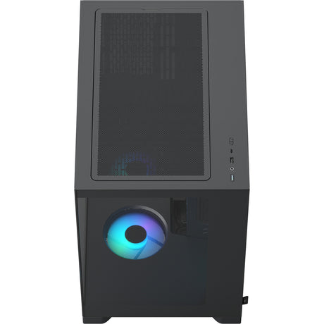 Fractal design pop 2 vision rgb boîtier tour midi (noir | 1x usb-a | 1x usb-c | rgb | verre trempé)