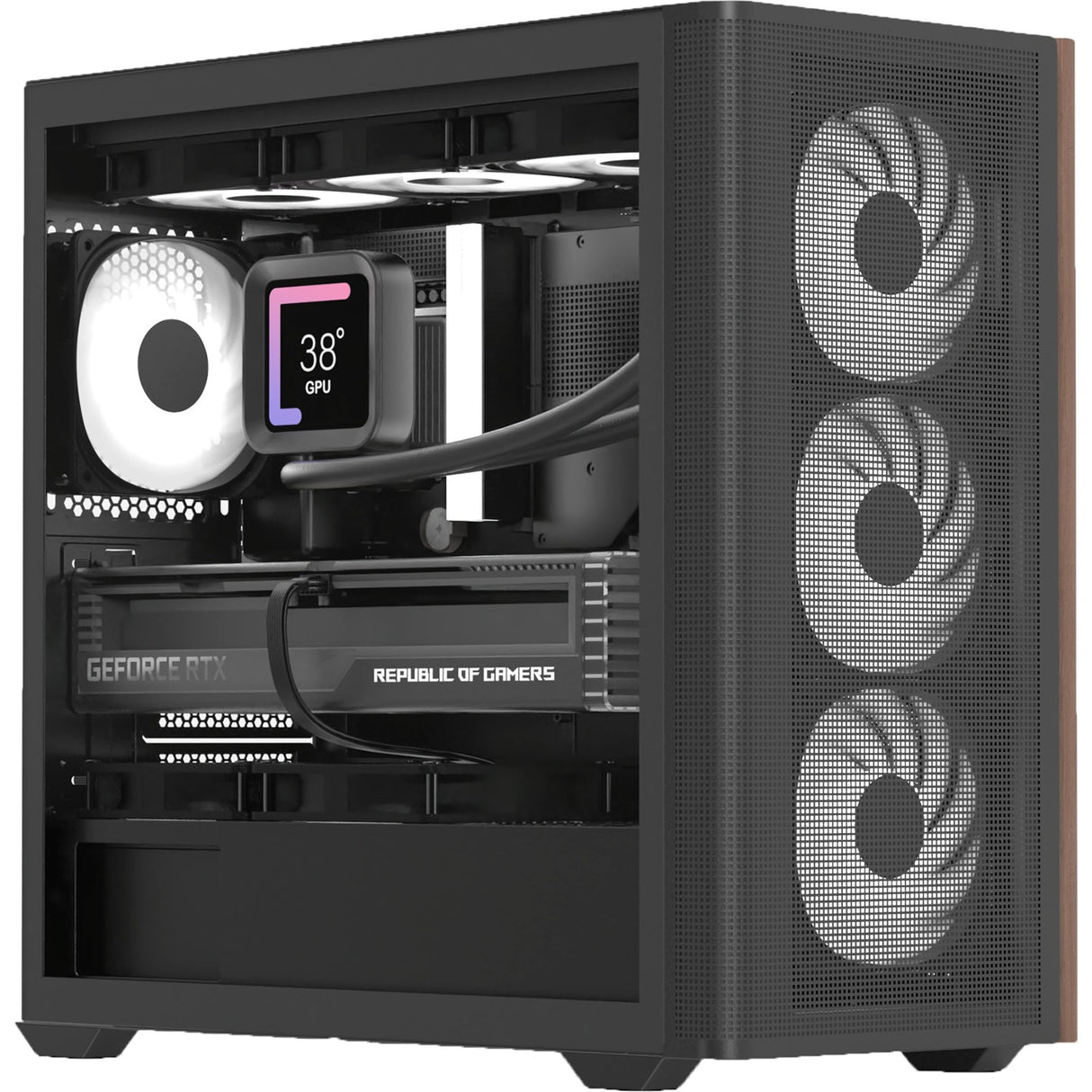 Boîtier mini tour Aerocool b301a (noir | 1x USB-A | 1x USB-C | RVB)