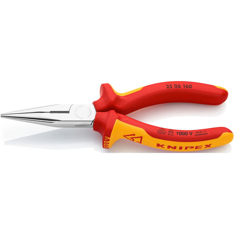 Pince radio droite Knipex avec pince coupante latérale | 160 mm | vde-2506160