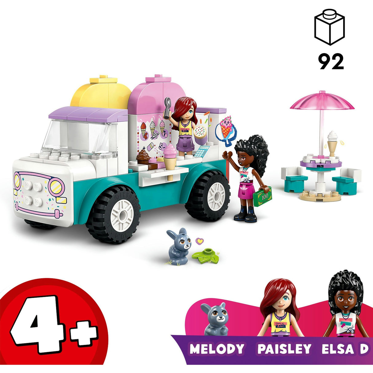 LEGO Friends 42644 Le camion de glaces de Heartlake City