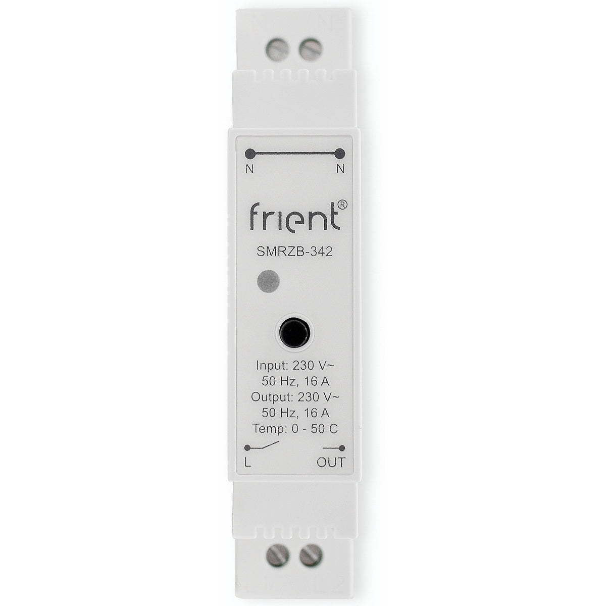 Relais relais din intelligent Frient (gris clair, zigbee)