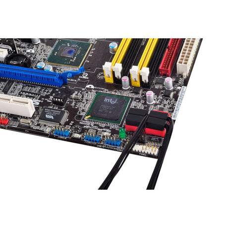 Câble Silverstone sata iii 30 cm (noir, 6 Go, connecteur profil bas, cp11b-300)