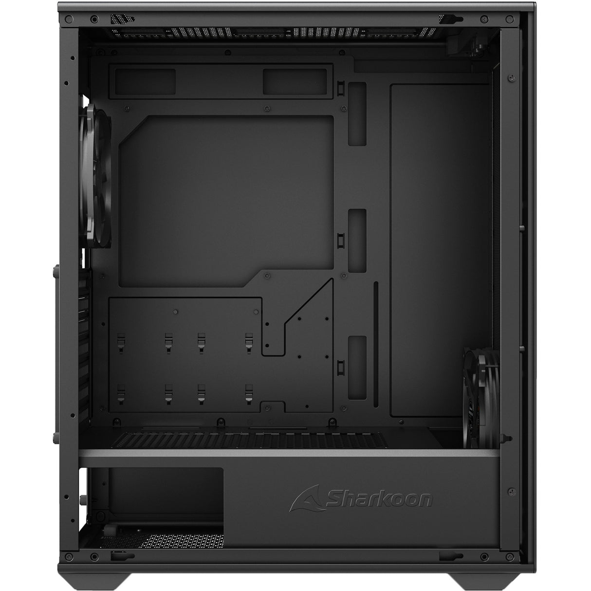 Boîtier tour midi Sharkoon vk2 (noir | 2x usb-a)