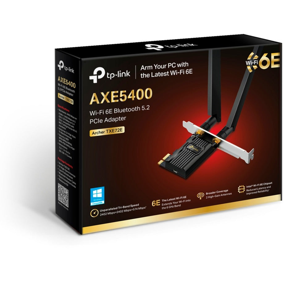 Tp-link archer txe72e ax5400 wi-fi 6e bluetooth 5.3 pcie