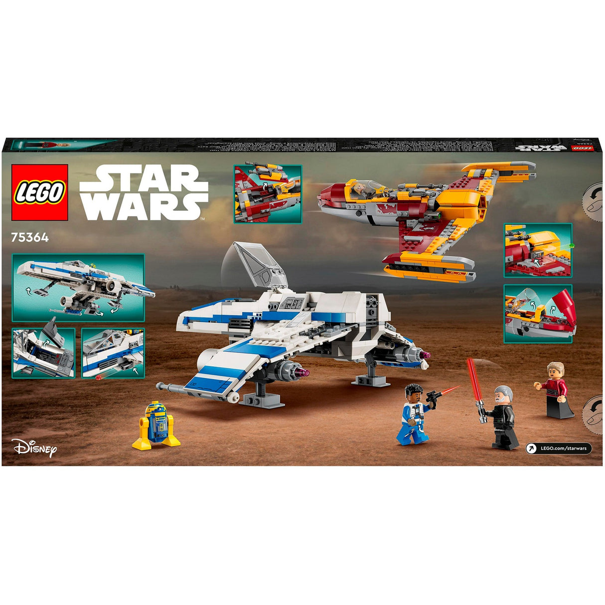 Lego Star Wars - Jouet de construction New Republic e-wing contre le Starfighter de Shin Hati (75364)