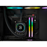 Corsair Vengeance RGB 32 Go DDR5-5200 (2x 16 Go) RAM (noir, cmh32gx5m2b5200c40, xmp 3.0)
