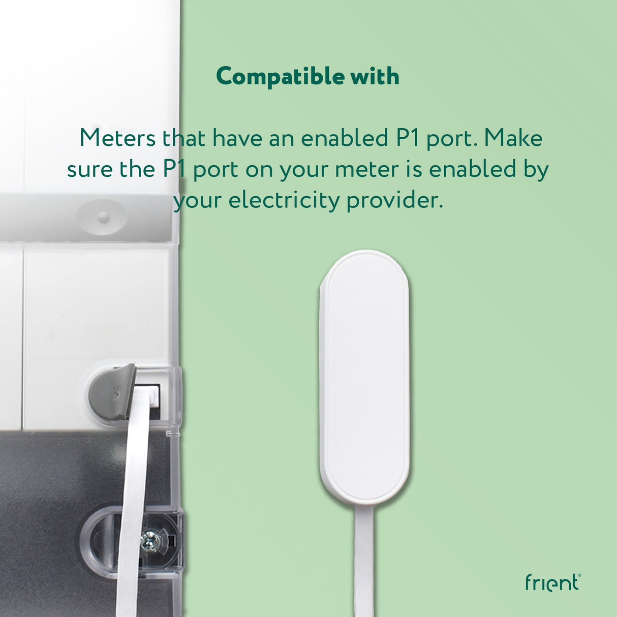Interface de compteur électrique Ty frient 2, économie d'énergie p1 (blanc, zigbee 3.0)