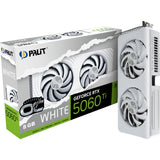 Carte graphique Palit geforce rtx 5060 ti oc blanche 8 Go (blanc, dlss 4, 3x display port, 1x hdmi 2.1)