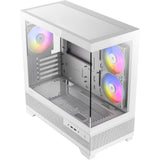 Boîtier mini tour Antec cx500m argb (blanc | 2x USB-A | 1x USB-C | verre trempé)