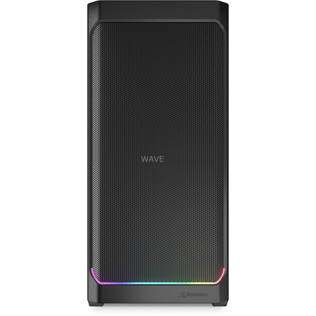 Sharkoon ak4 rgb strip boîtier tour midi (noir | 2x usb-a | 1x usb-c | rgb)